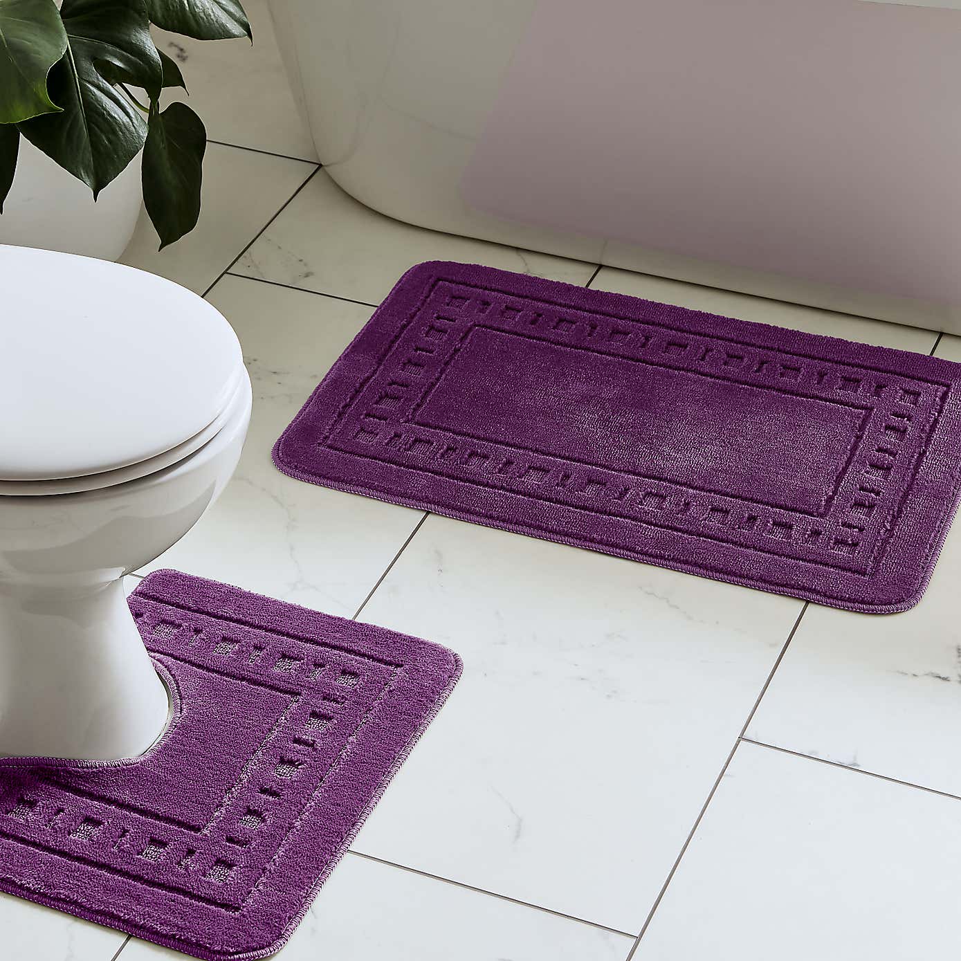 Armoni Bath Mat and Pedestal Mat Set