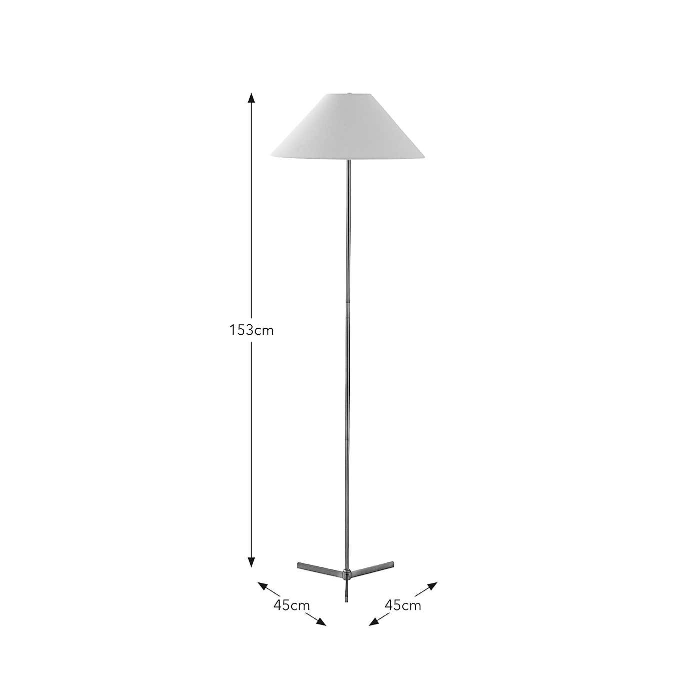 Digby Mid Century Tripod Floor Lamp