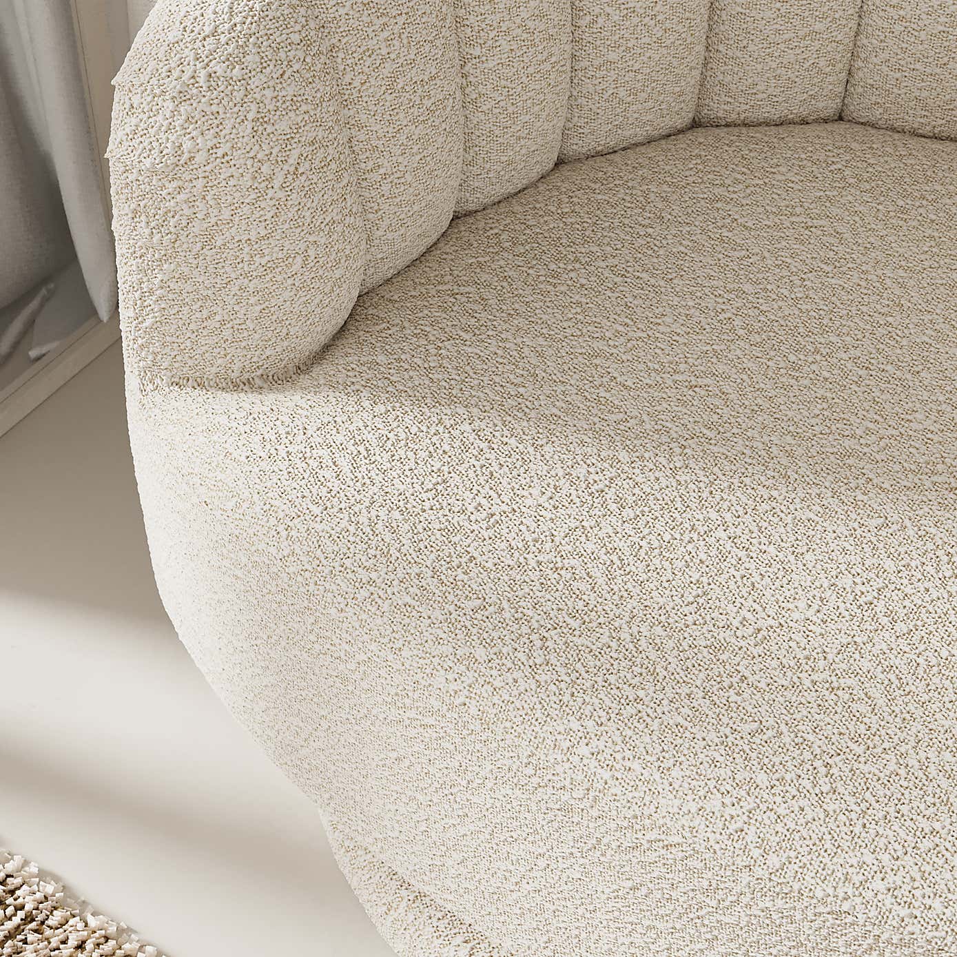 Elena Scalloped Swivel Chair