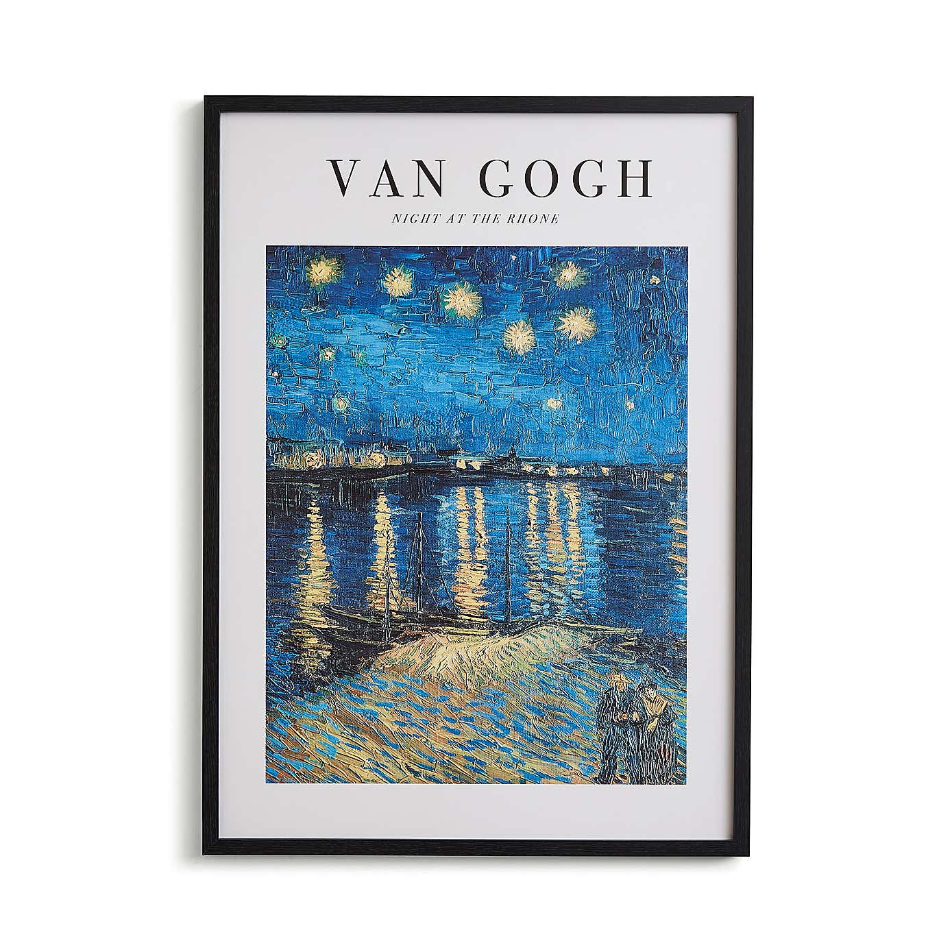 Night at the Rhone by Van Gogh Framed Print