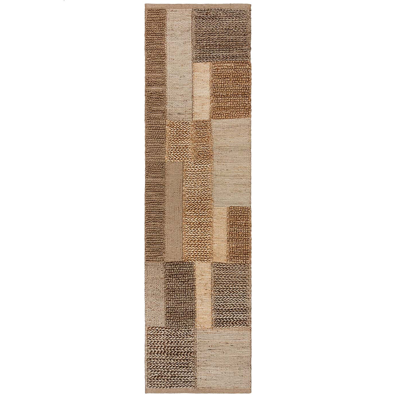 Jute Braided Patchwork Runner