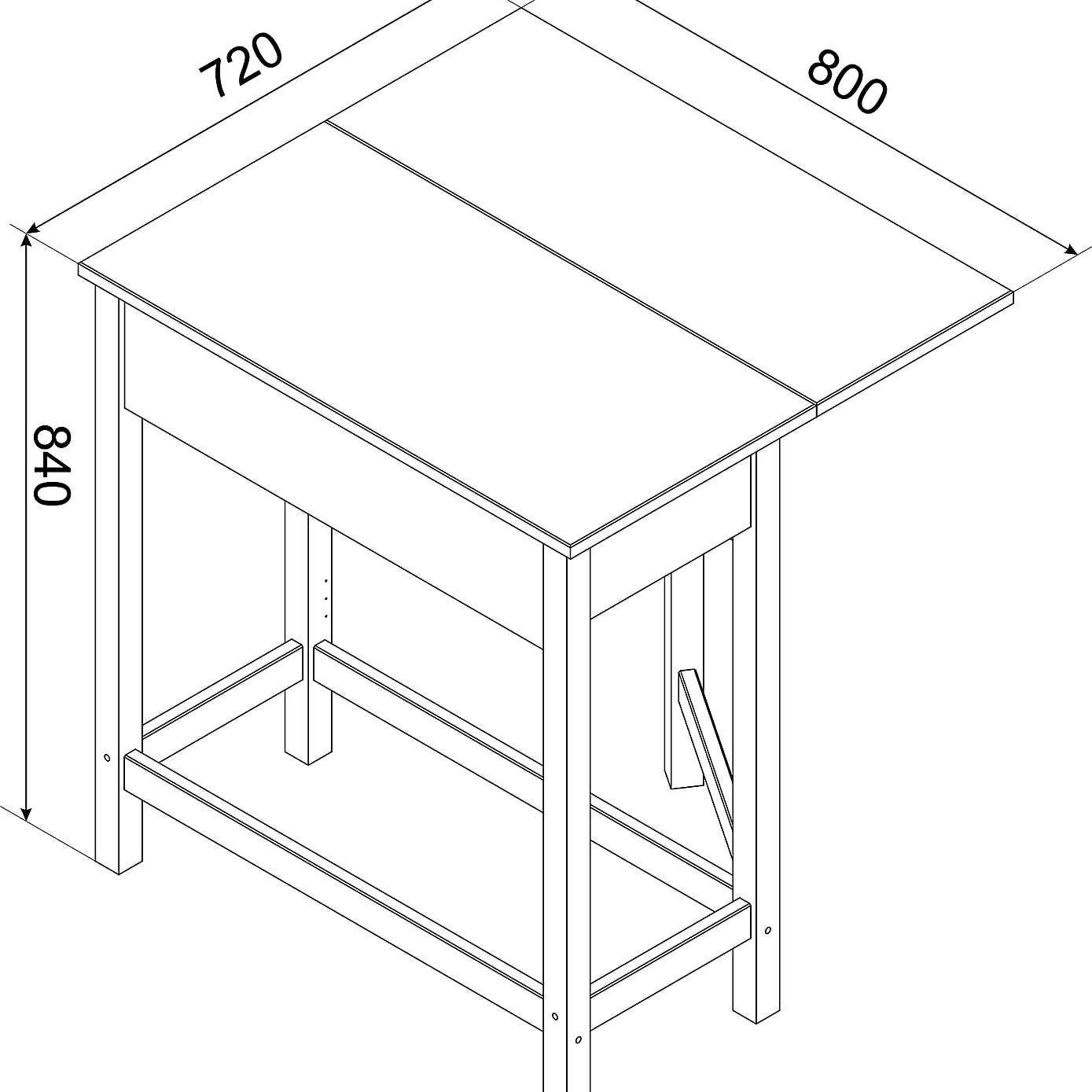 Corona Grey Drop Leaf Table Dining Set