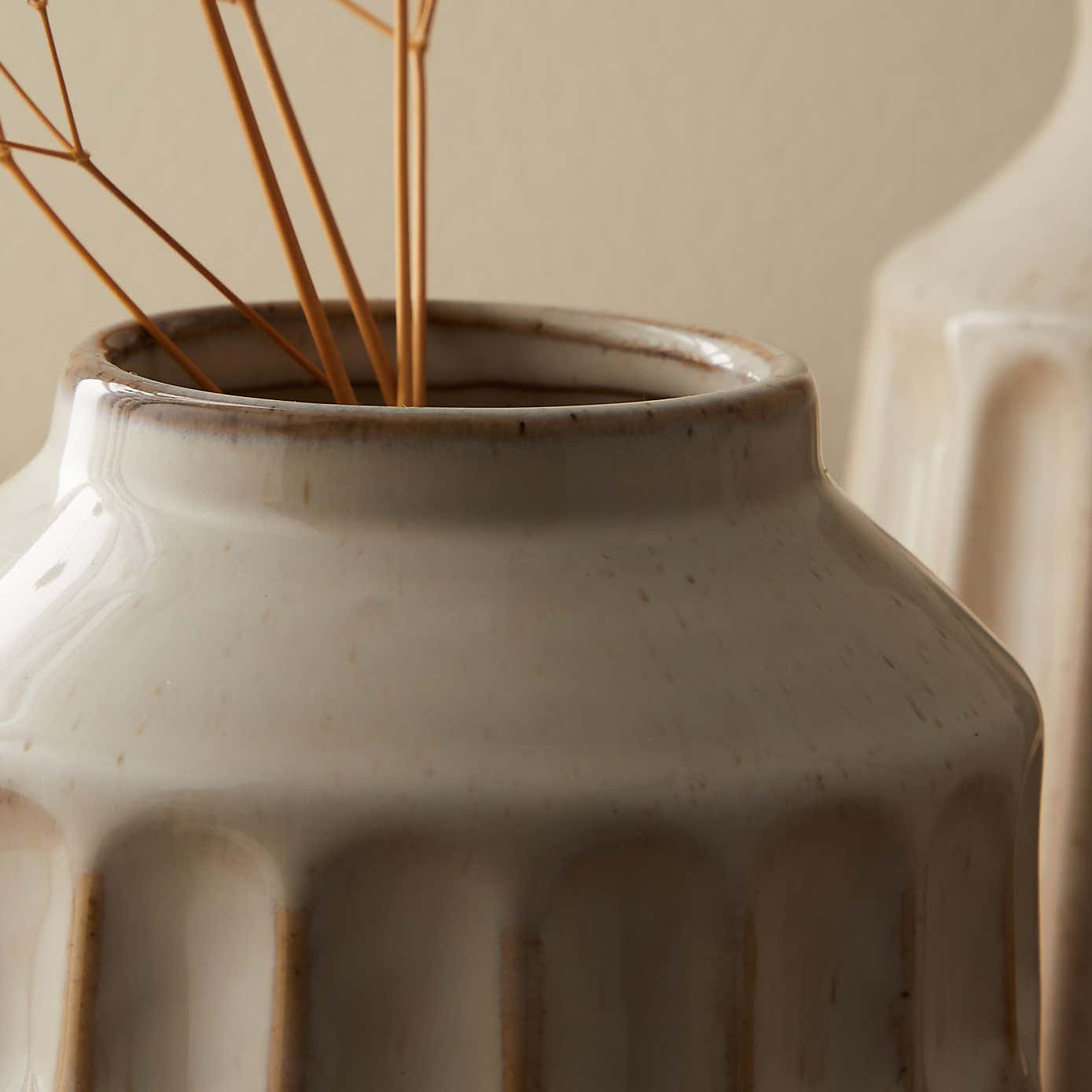 Concave Ceramic Vase