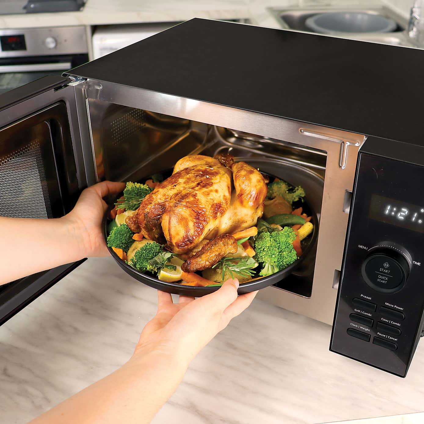 Statesman Digital Combination 900W 25L Microwave