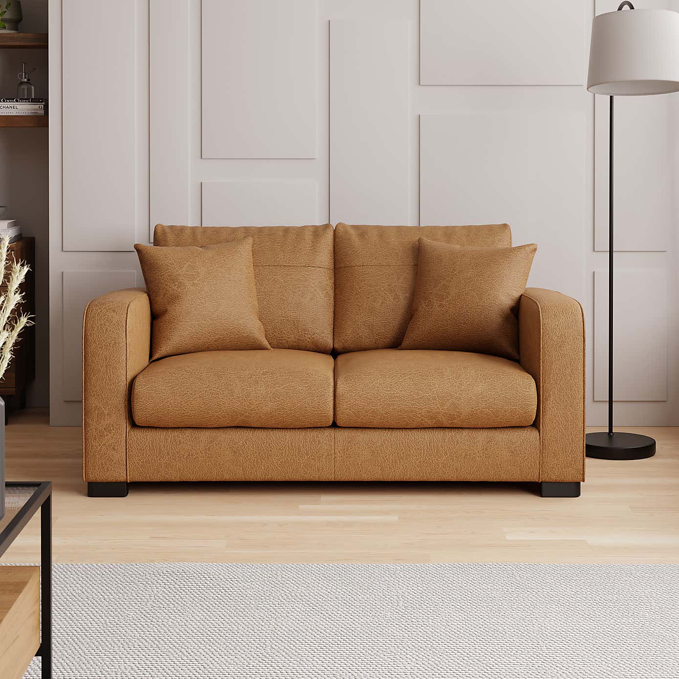 Carson Faux Leather 2 Seater Sofa