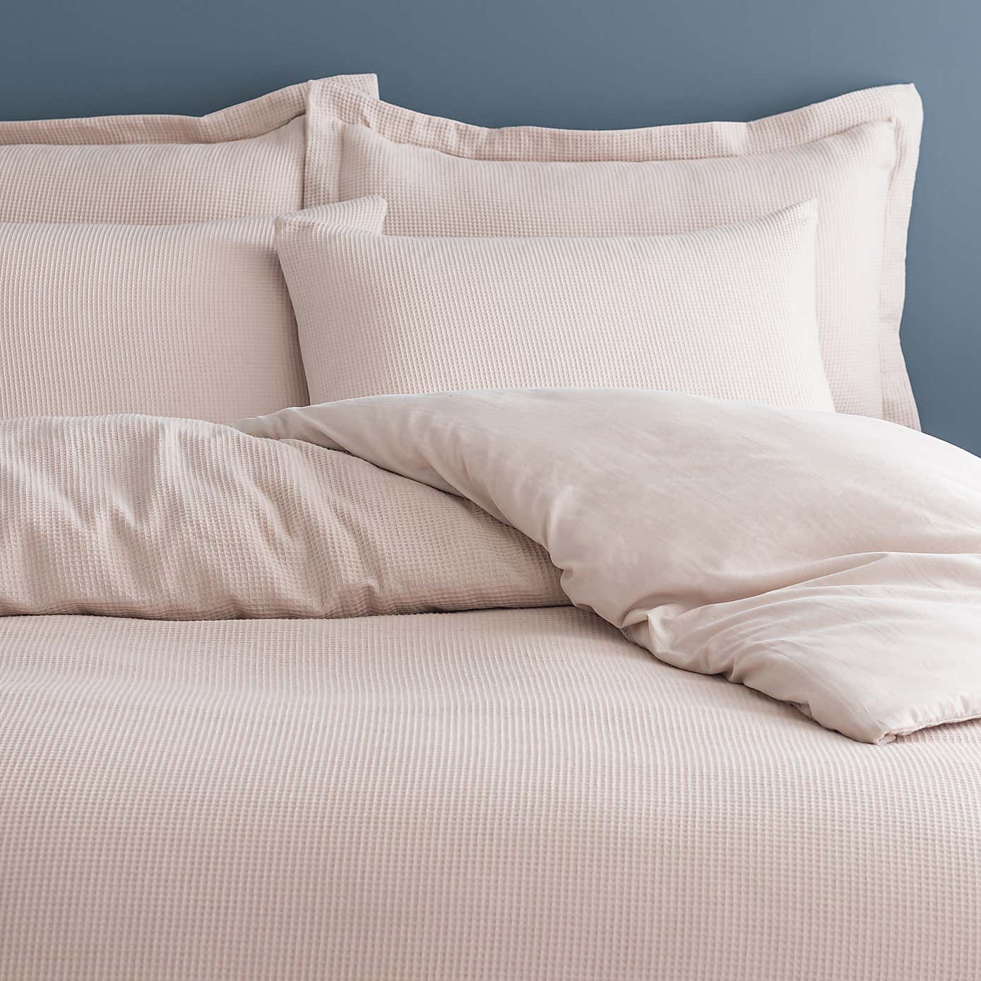 Alston Waffle Navy Oxford Pillowcase