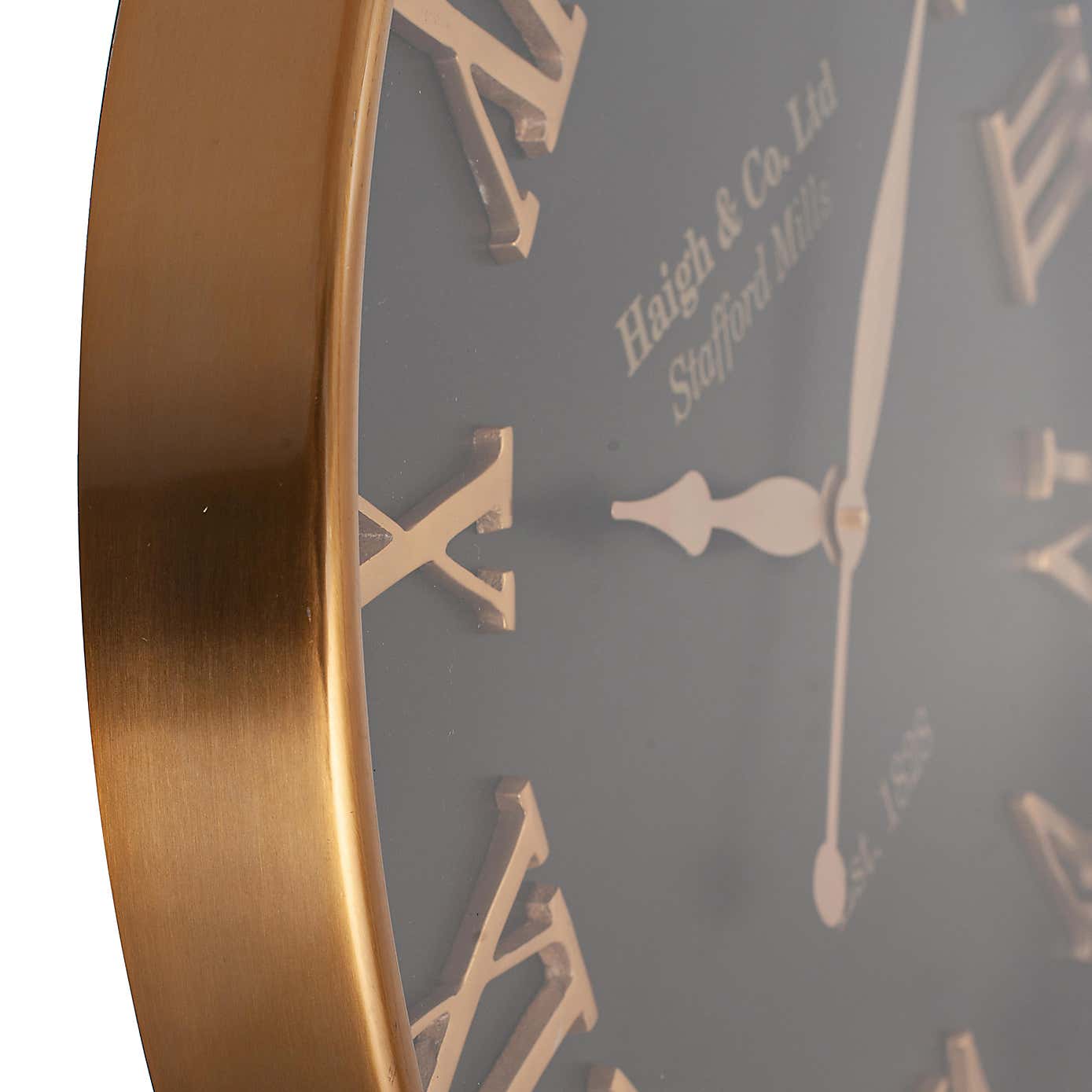 Antique Gold & Black Wall Clock