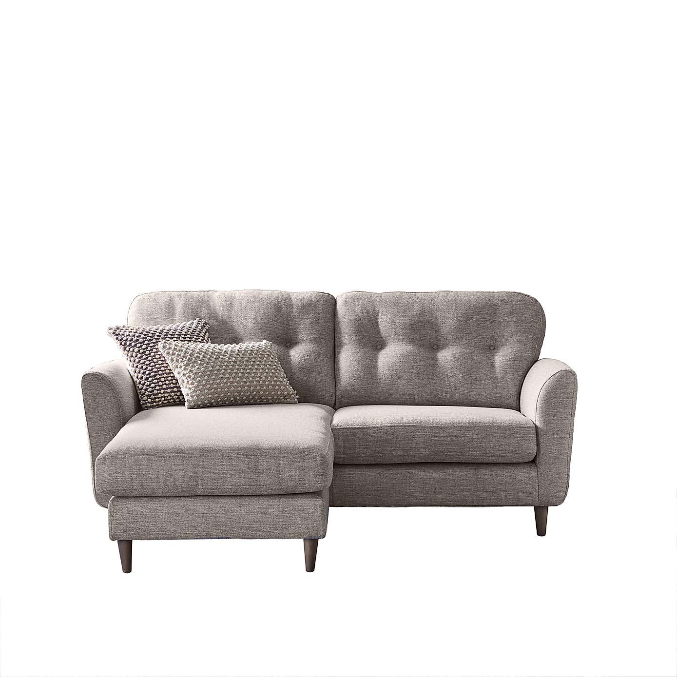 Sven Tonal Weave Corner Chaise Sofa