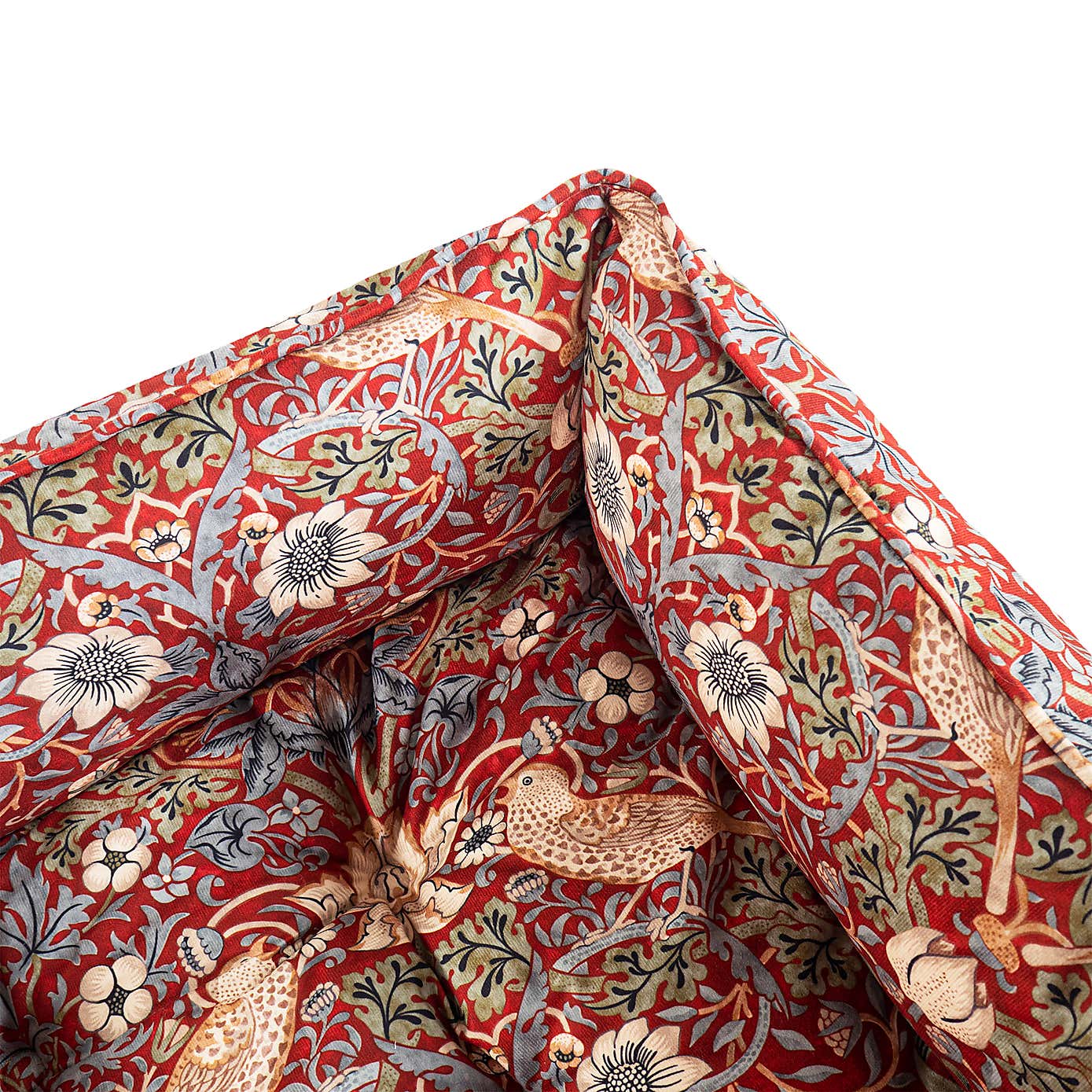 Morris & Co Strawberry Thief Pet Box Bed