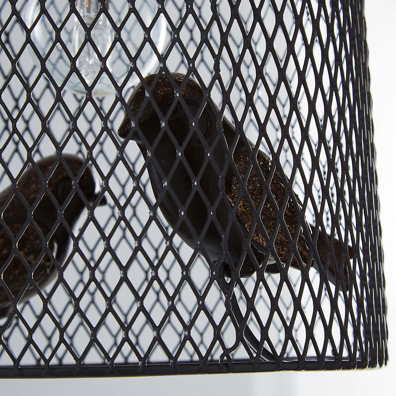 Livry Bird Grey Easy Fit Pendant Shade