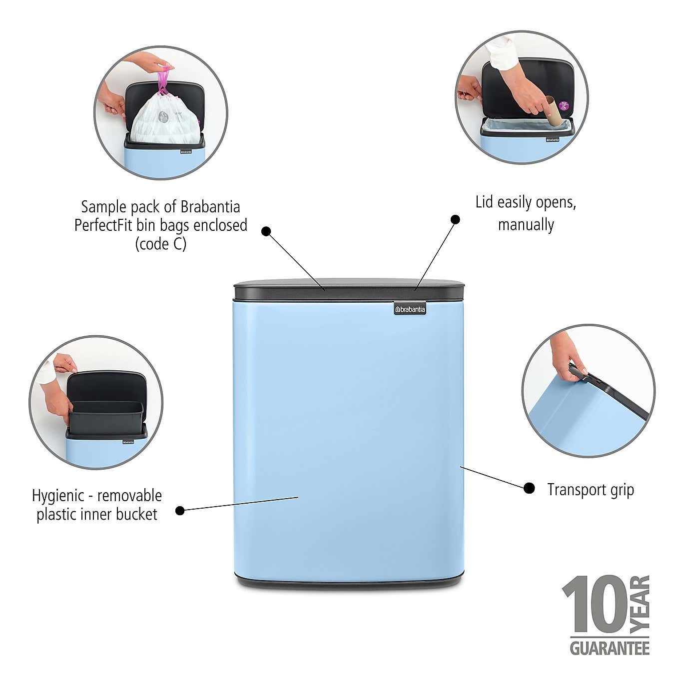 Brabantia Bo 12L Waste Bin