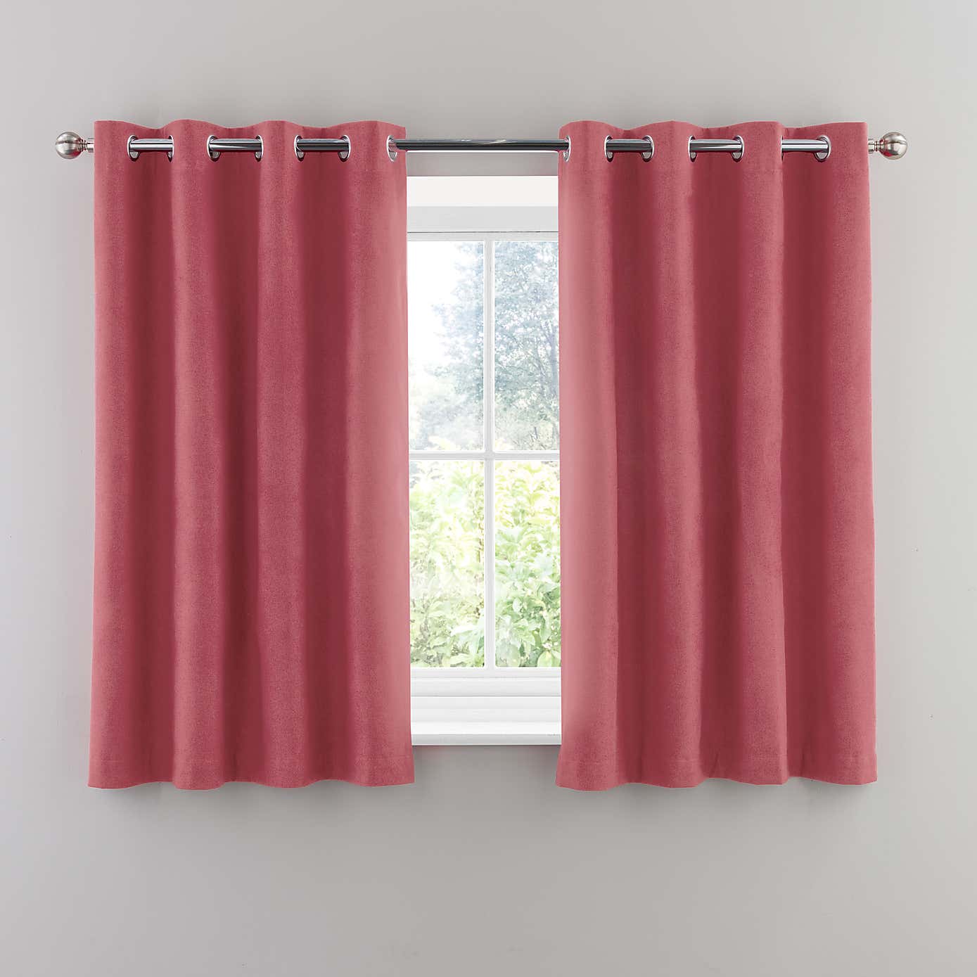 Luna Brushed Blackout Eyelet Curtains