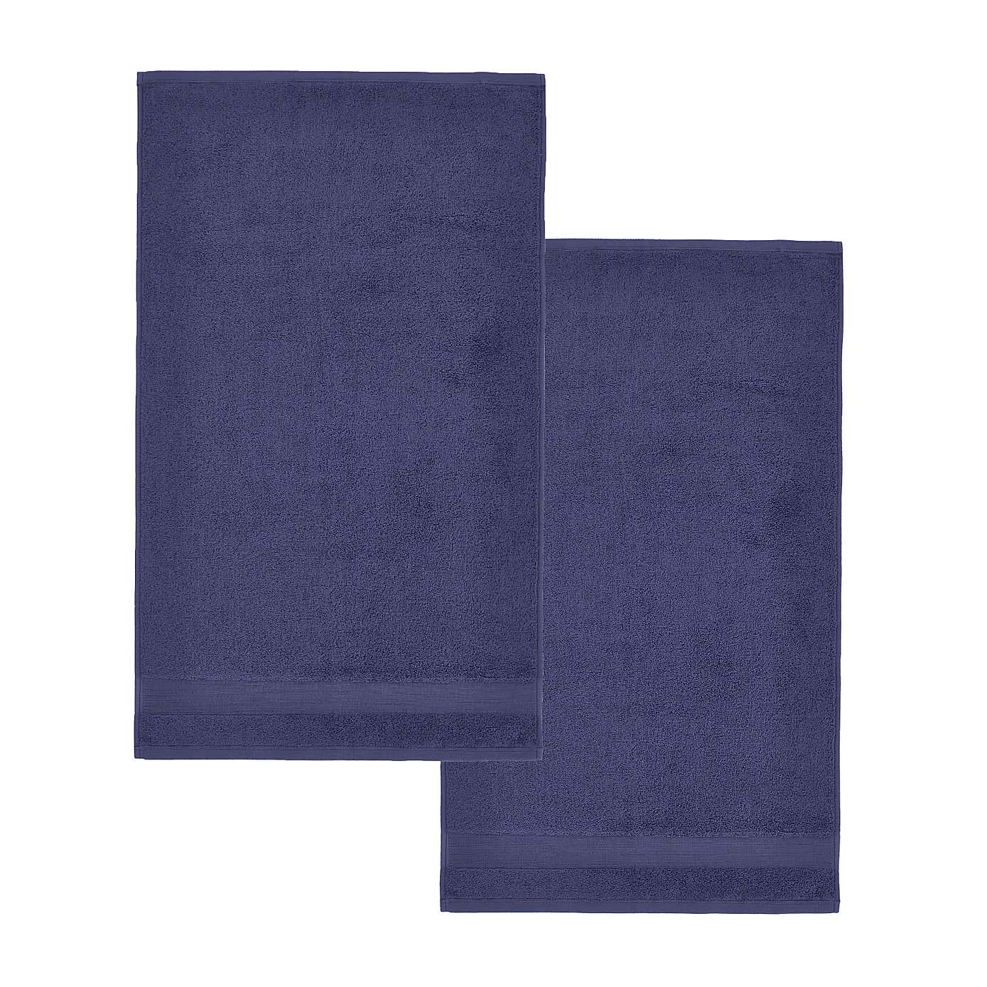 Set of 2 Catherine Lansfield Anti Bacterial Bath Sheets