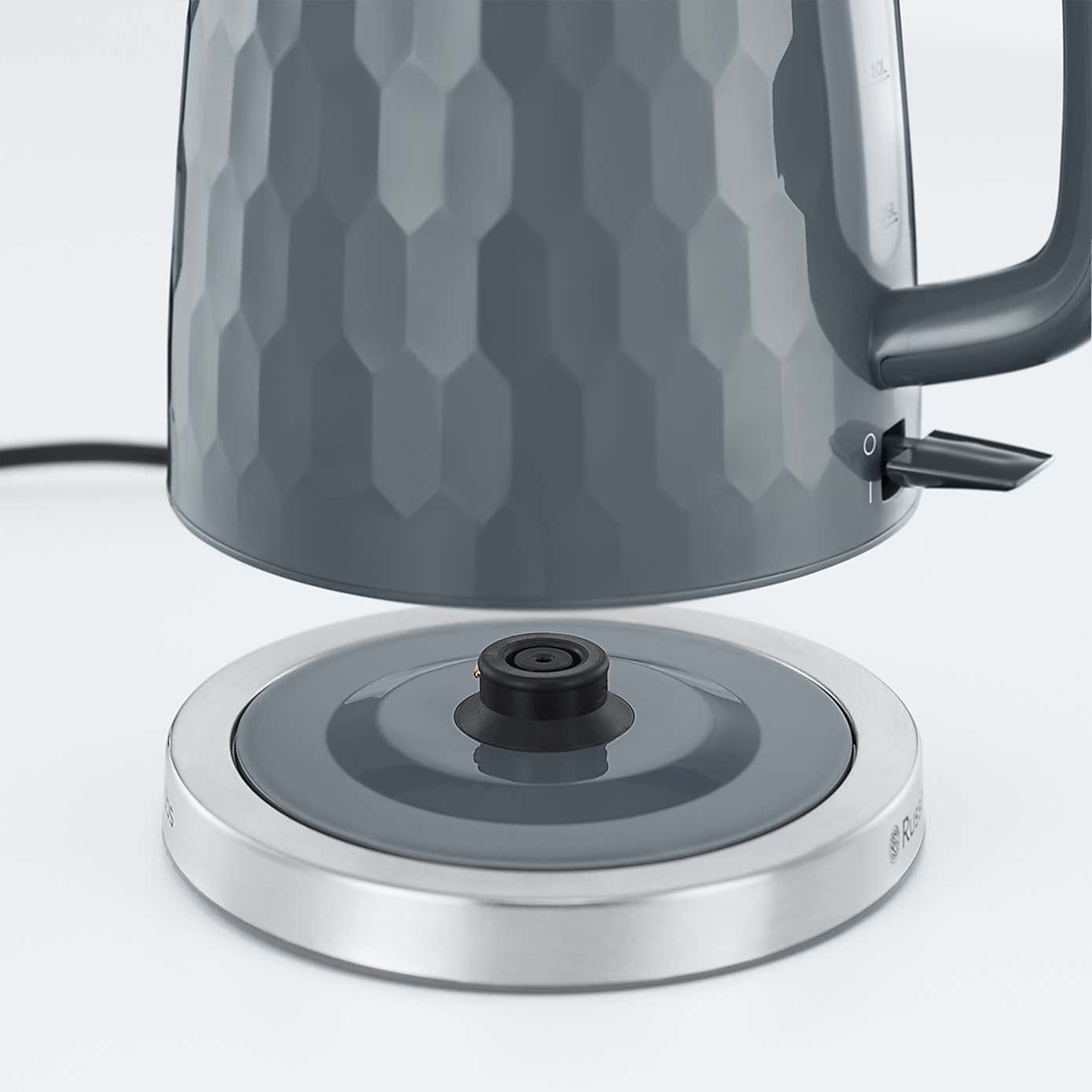 Russell Hobbs Honeycomb Grey Kettle