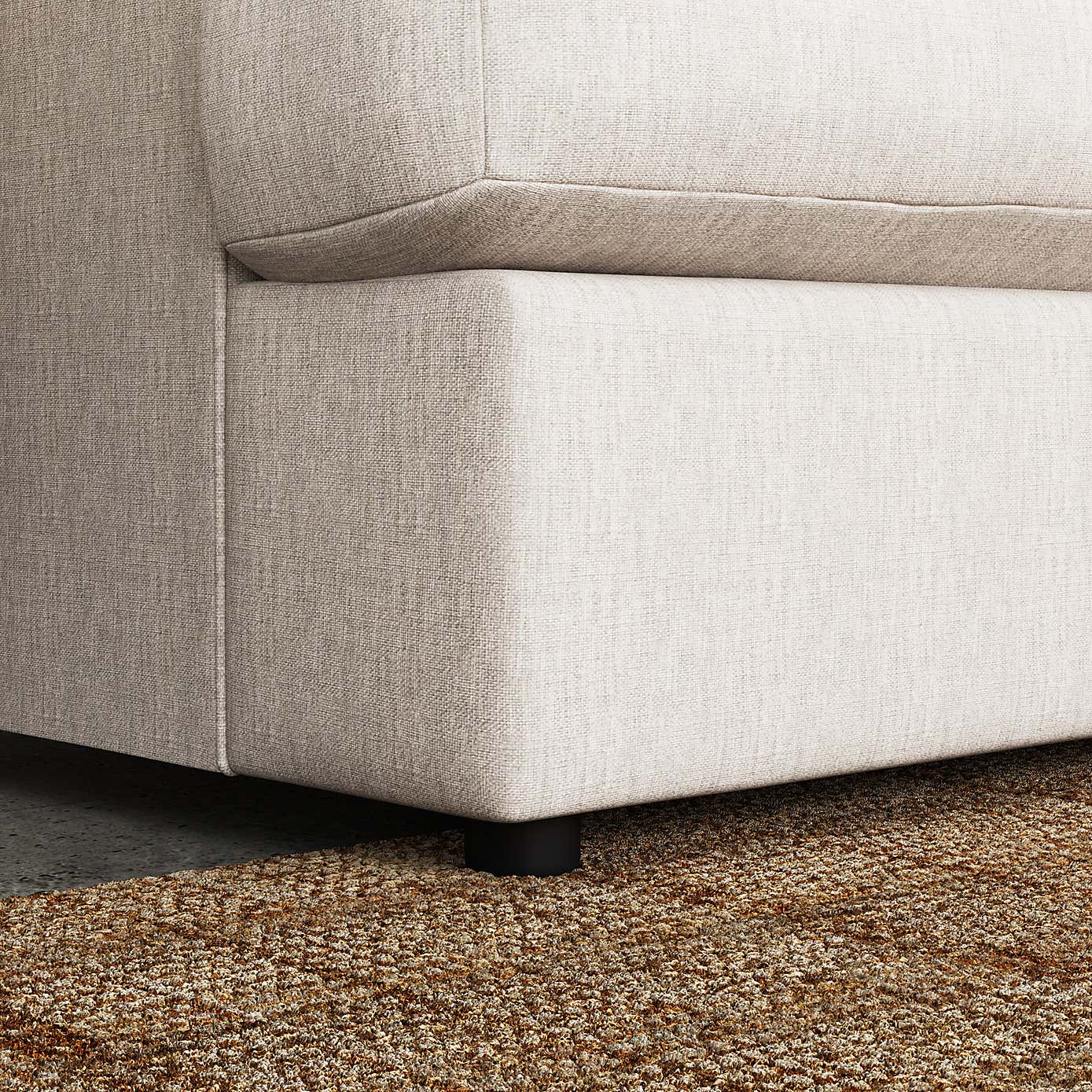 Martha Slub Faux Linen 2 Seater Double Sofa Bed