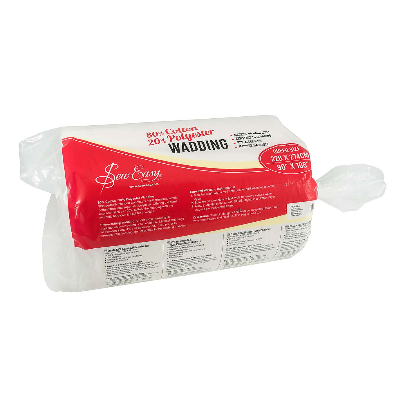 Cotton and Polyester Wadding