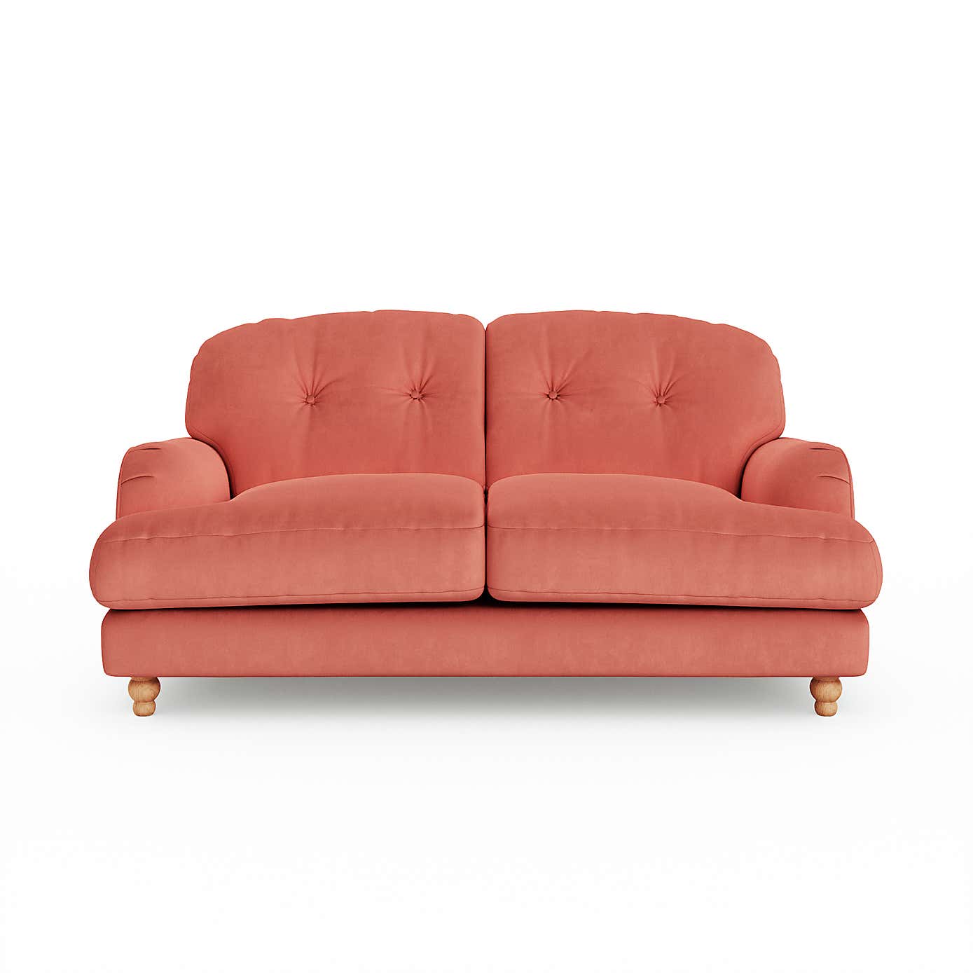 Martha Matte Plush Velvet 2 Seater Sofa