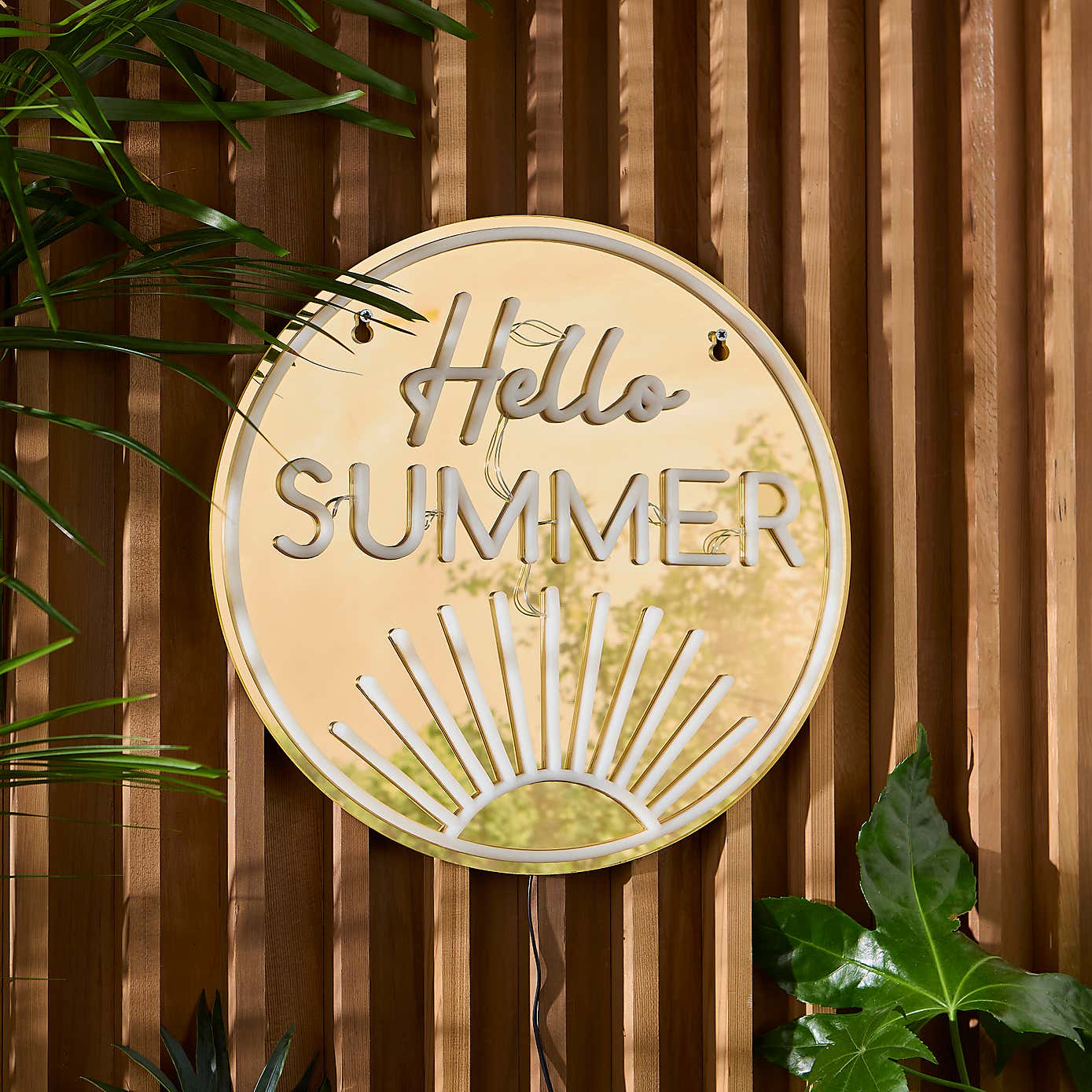 Hello Summer Indoor Outdoor Neon Sign