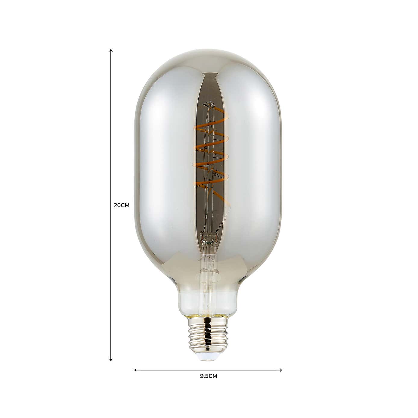 Haines Oval Filament Bulb Chrome