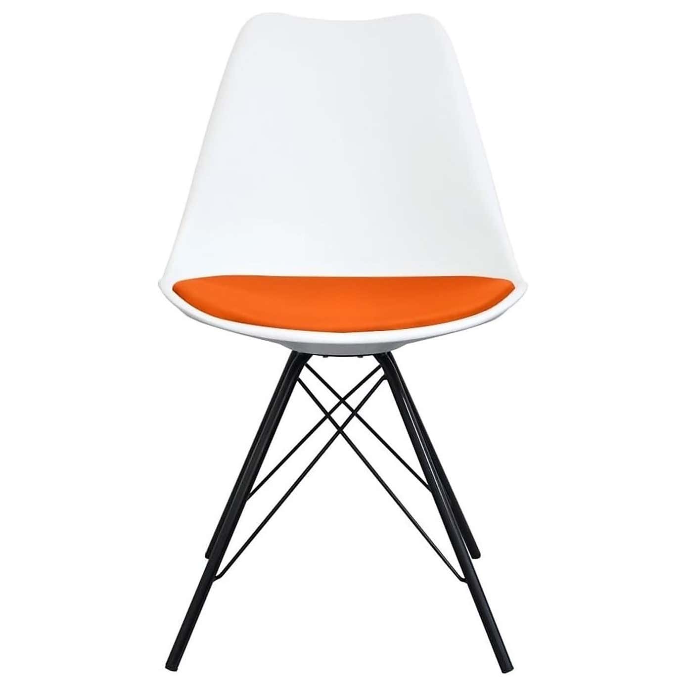 Fusion Living Soho White Plastic Dining Chair