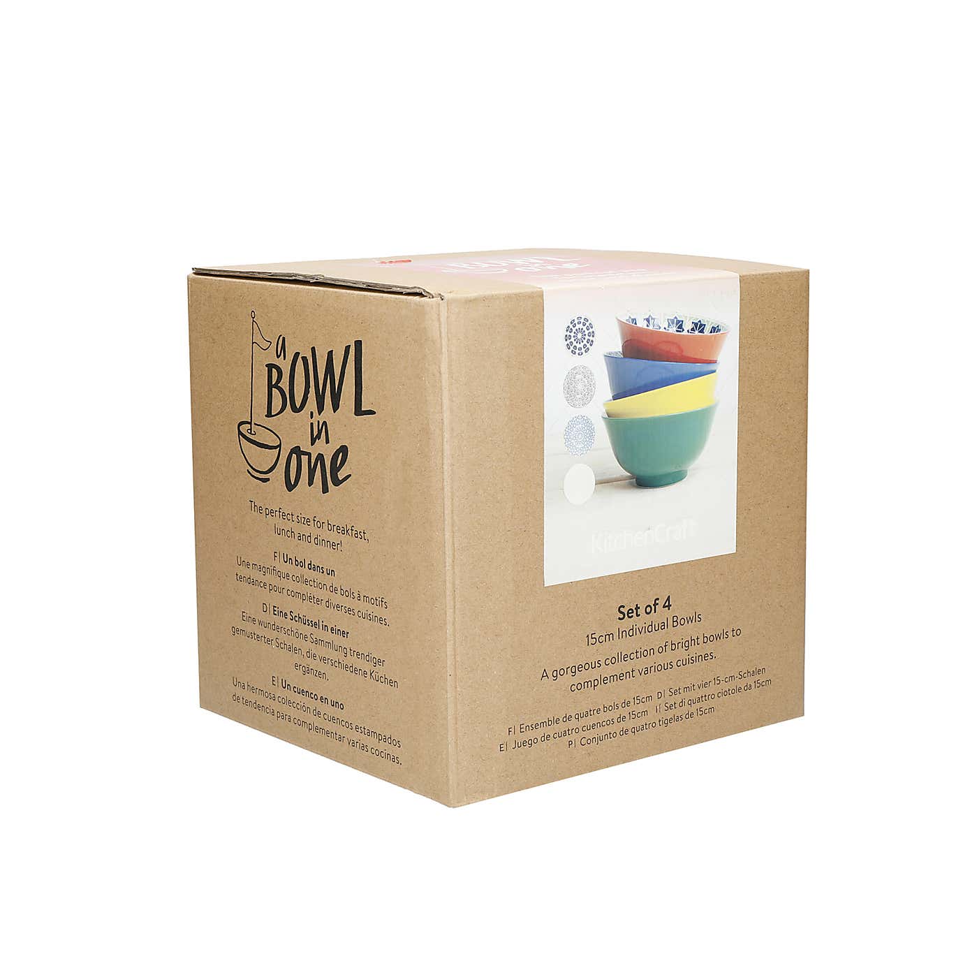 Kitchencraft World of Flavour Set of 4 Ceramic Serving Bowls