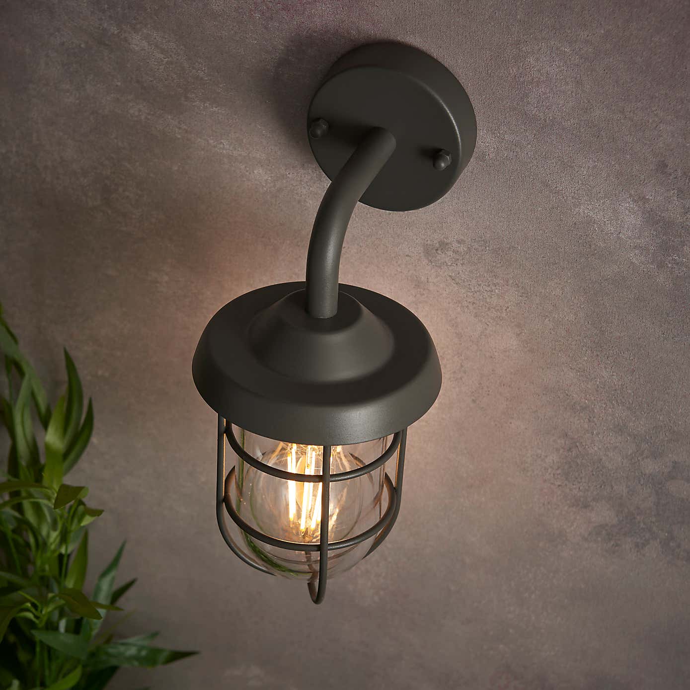 Barker Industrial Outdoor Wall Light