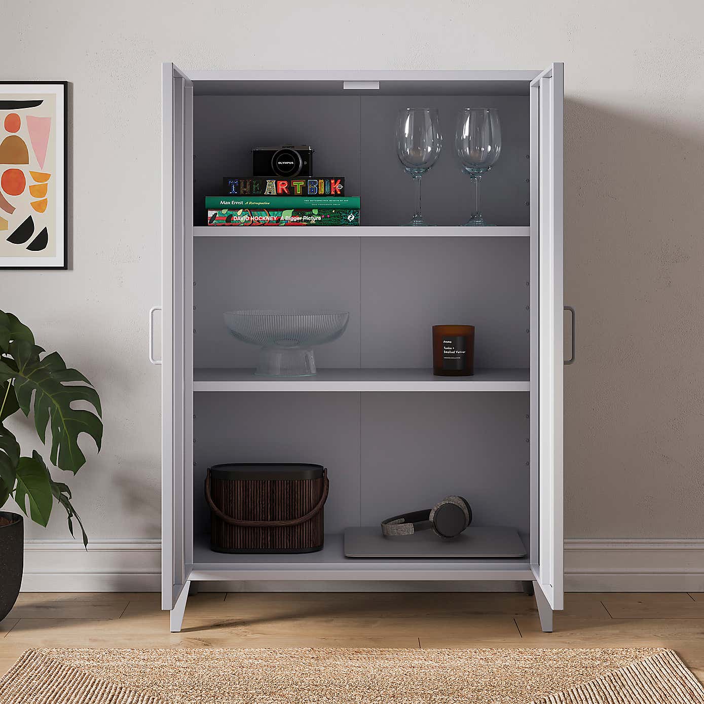 Helga Metal Tall Sideboard