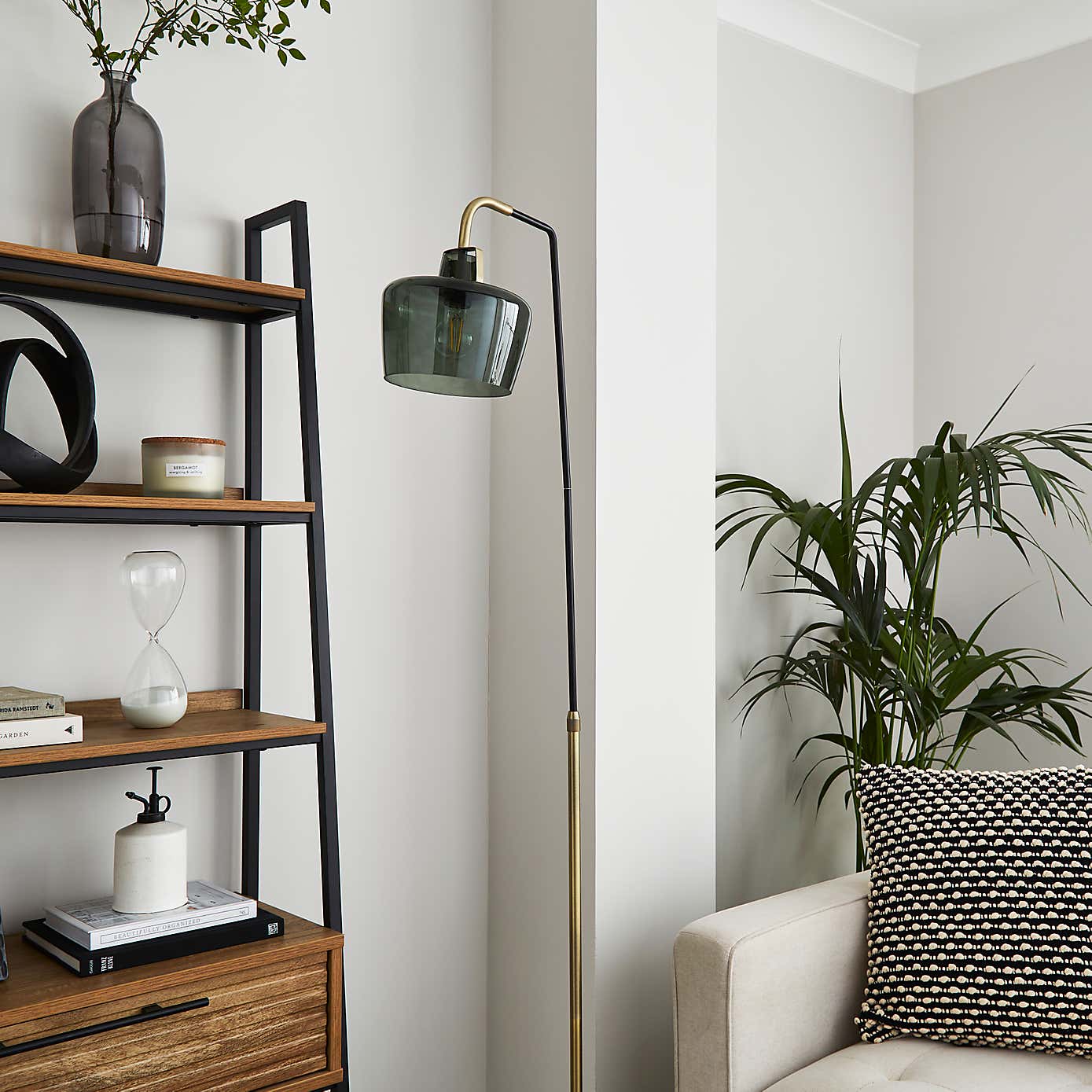 Auburn Industrial Adjustable Floor Lamp