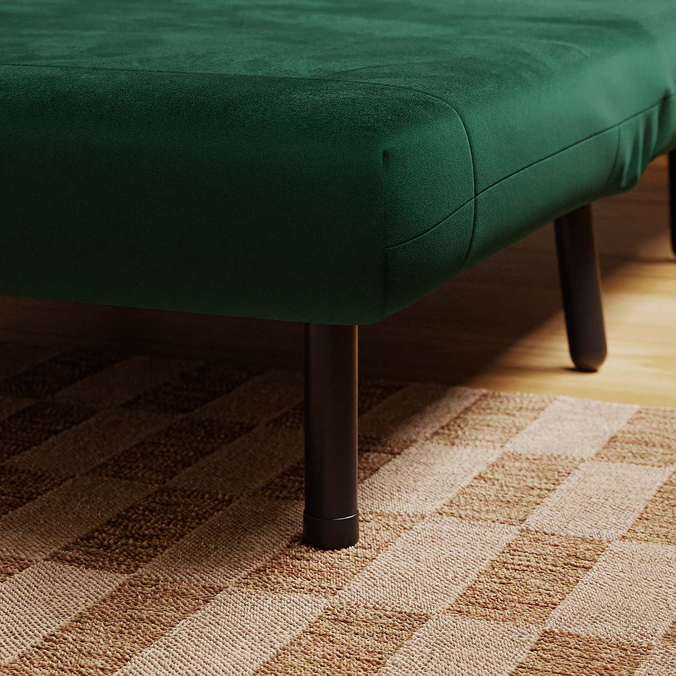 Phoebe Velvet Small Double Sofa Bed