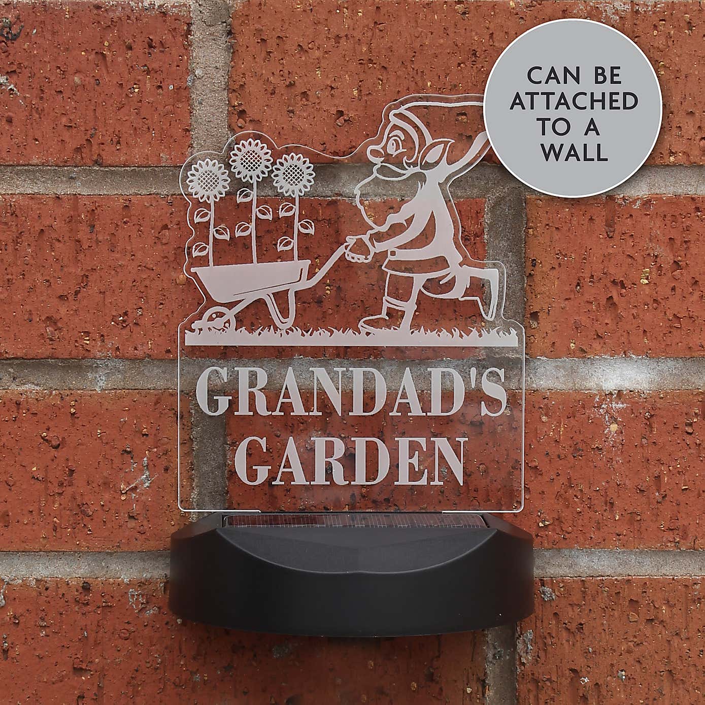 Personalised Gnome Garden Outdoor Solar LED Light