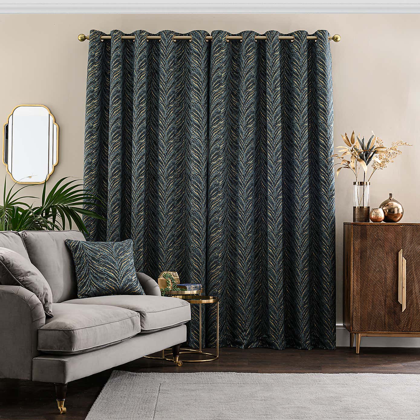 Flame Eyelet Curtains