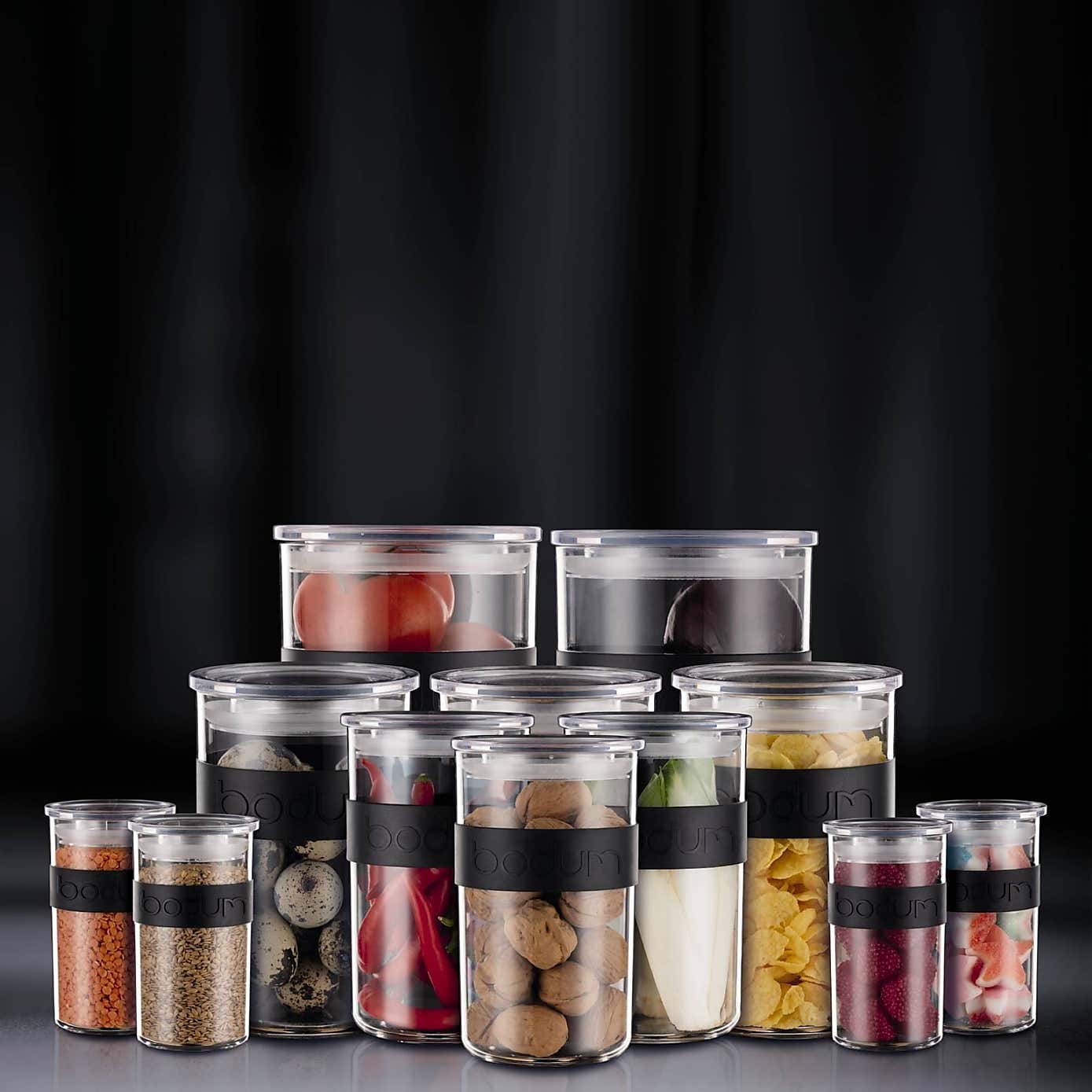 Bodum Presso Set of 12 Storage Jars