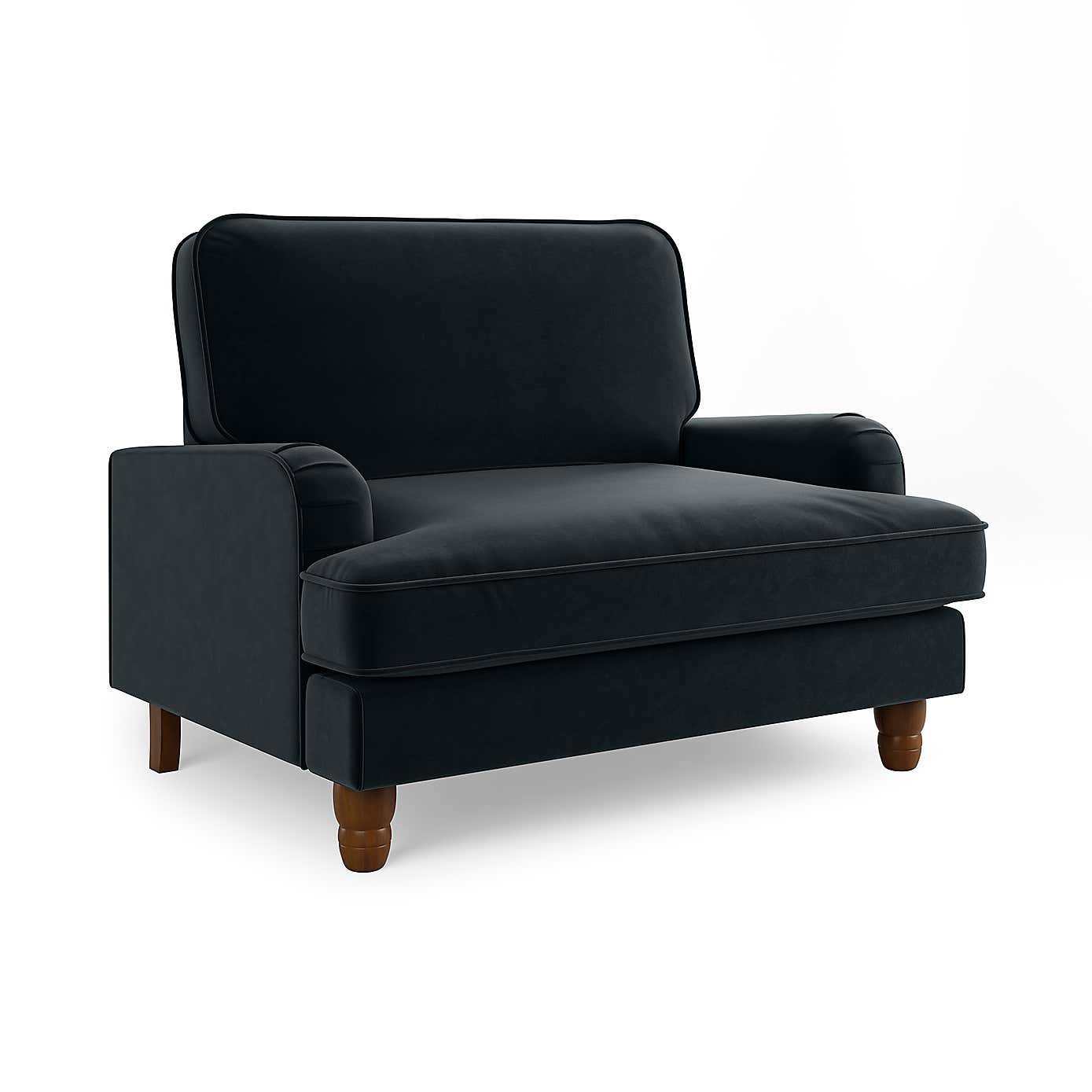 Beatrice Snuggle Sofa, Velvet