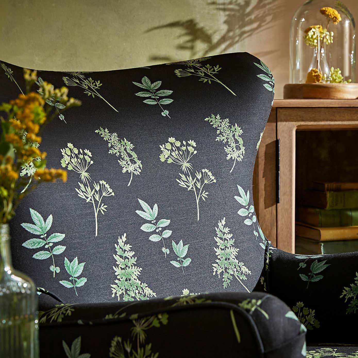 Marlow Marsh Botanical Print Armchair