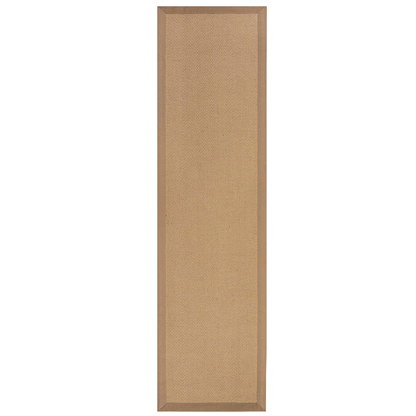 Herringbone Jute Border Stair Runner