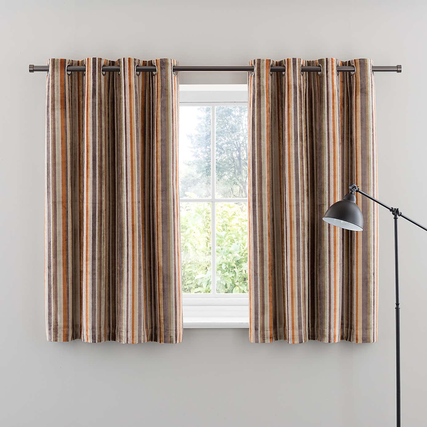 Aliyah Stripe Eyelet Curtains