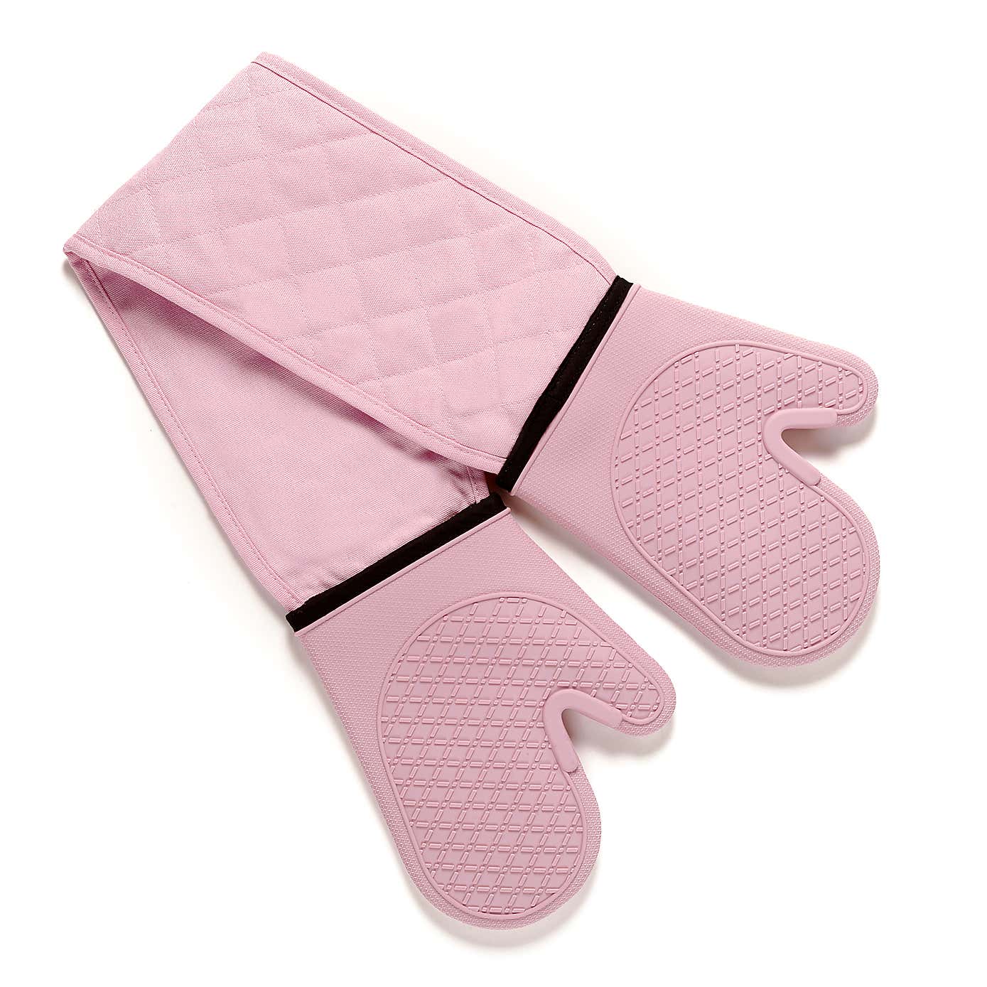 Blush Silicone Double Oven Glove