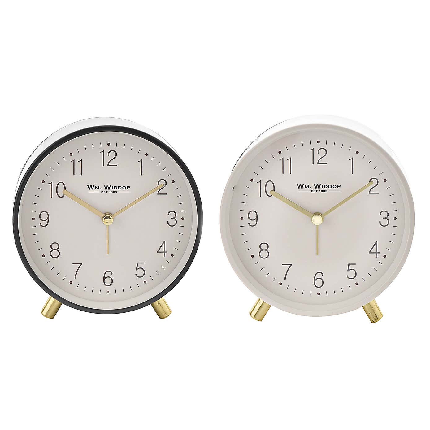 Hometime Light & Snooze Alarm Clock with Metal Feet