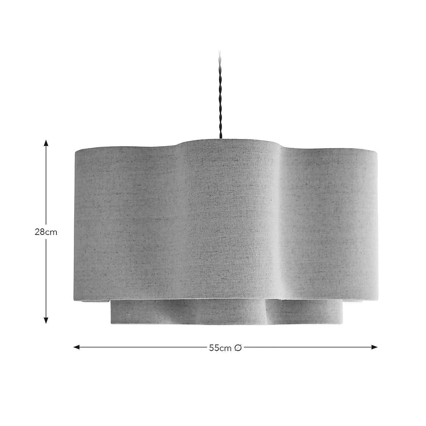 Sophie Robinson Wavy Two Tier Lamp Shade