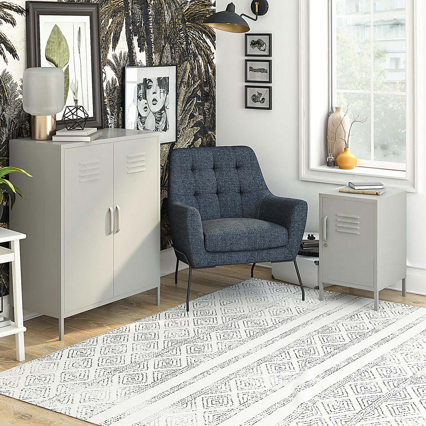 Bradford Metal Locker End Table