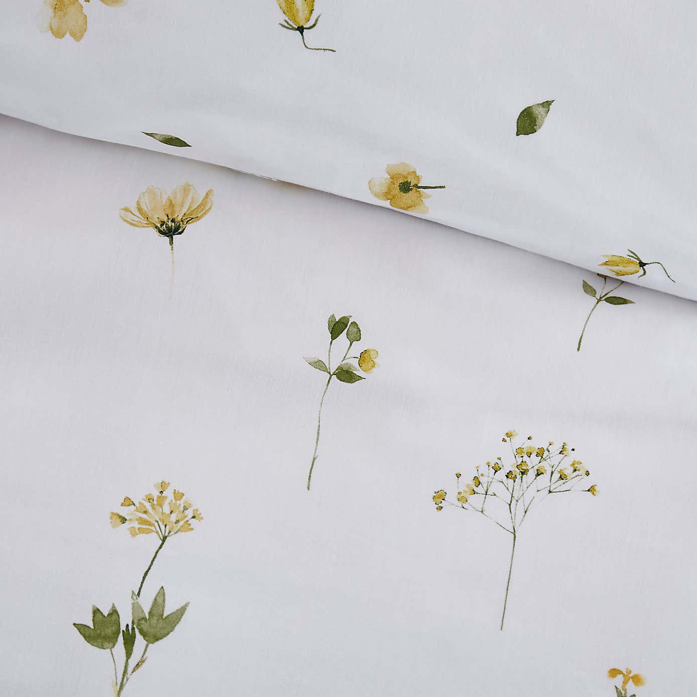 Pressed Floral Duvet Cover and Pillowcase Set