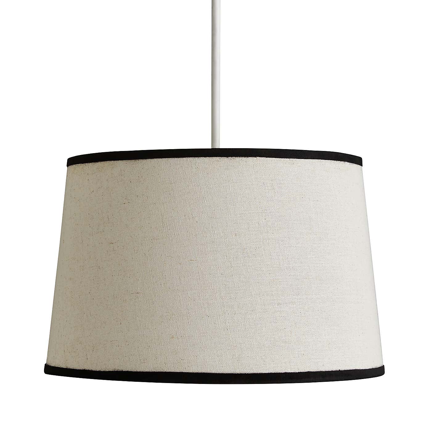 Liza Linen Trim Tapered Shade
