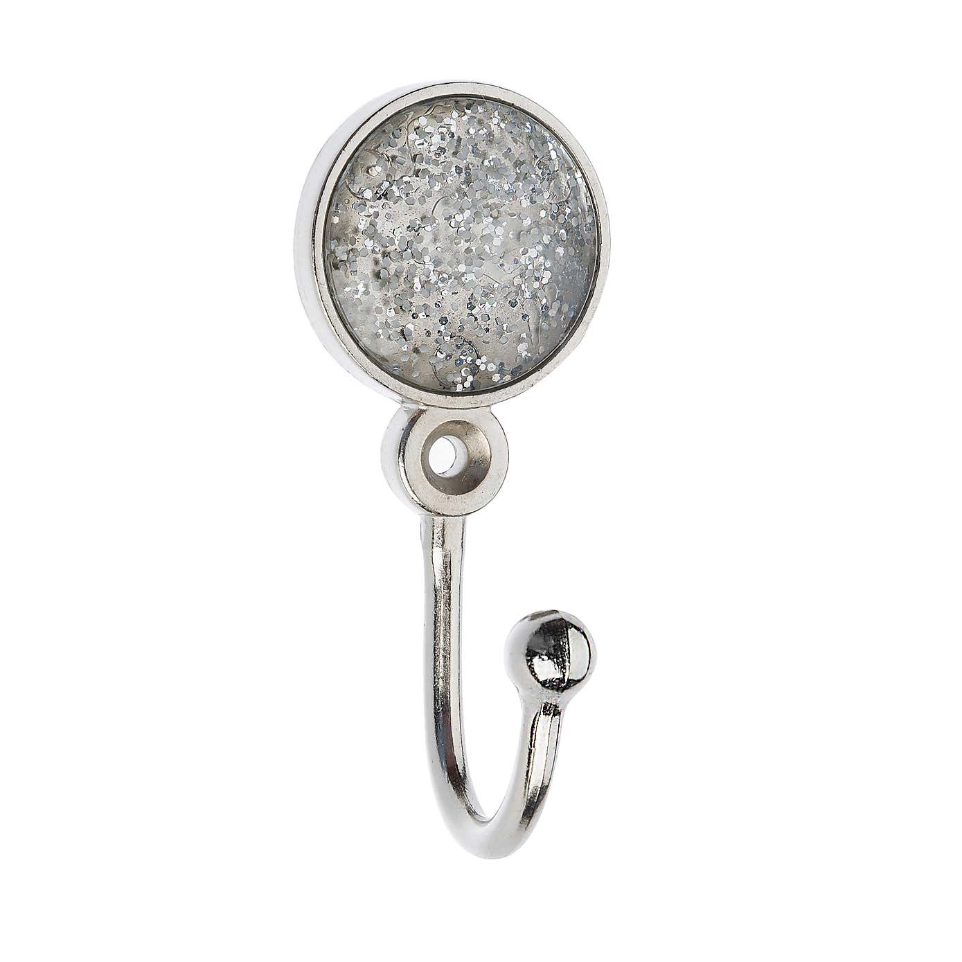 Glitter Ball Satin Steel Hooks