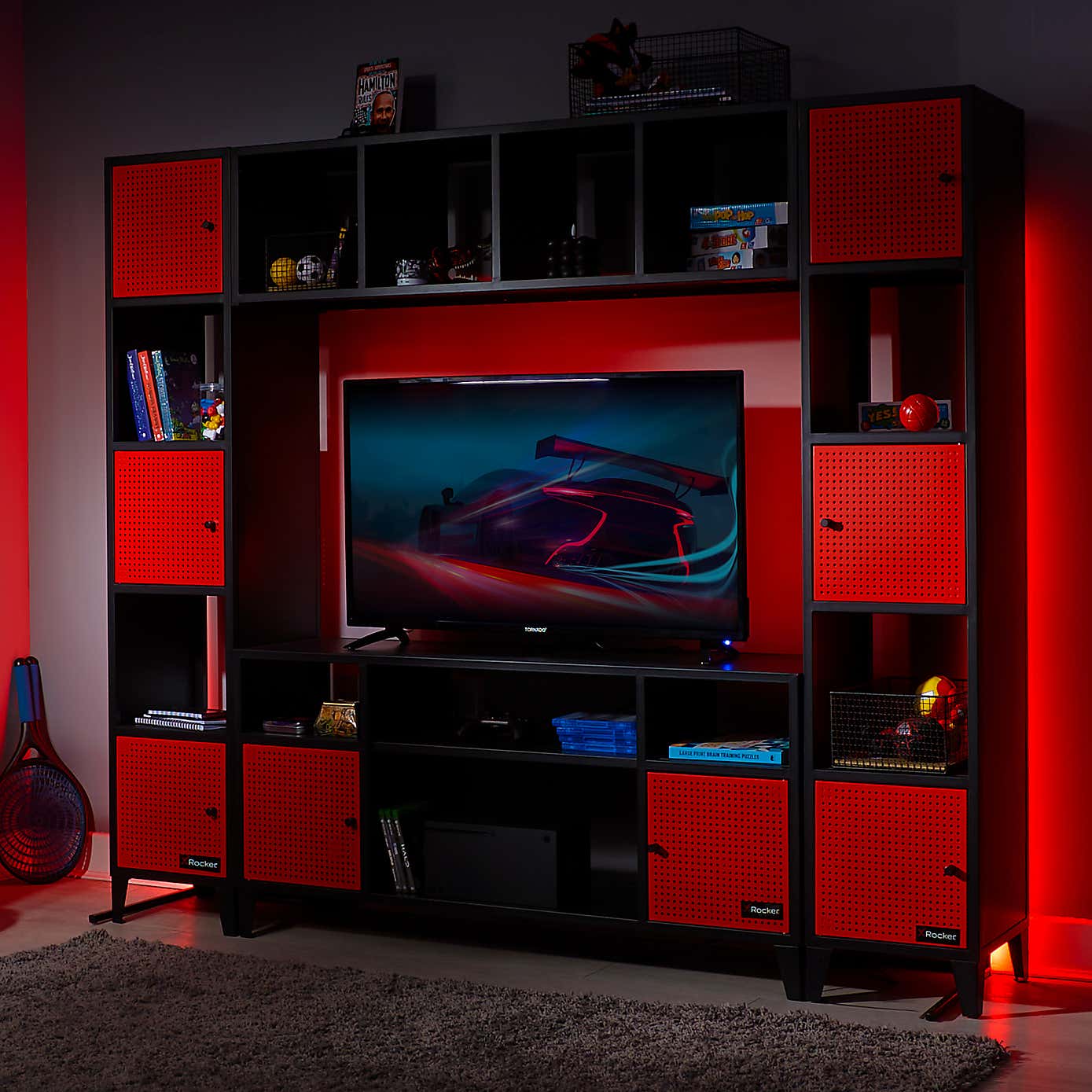 X Rocker MESH TEK TV Media Cabinet