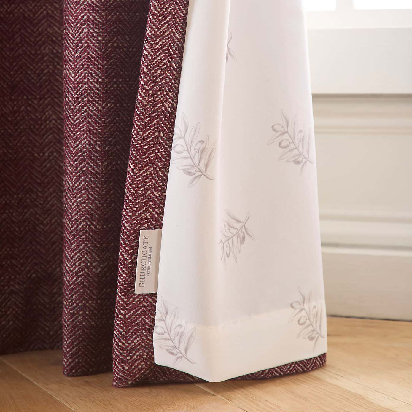 Churchgate Swithland Herringbone Eyelet Curtains
