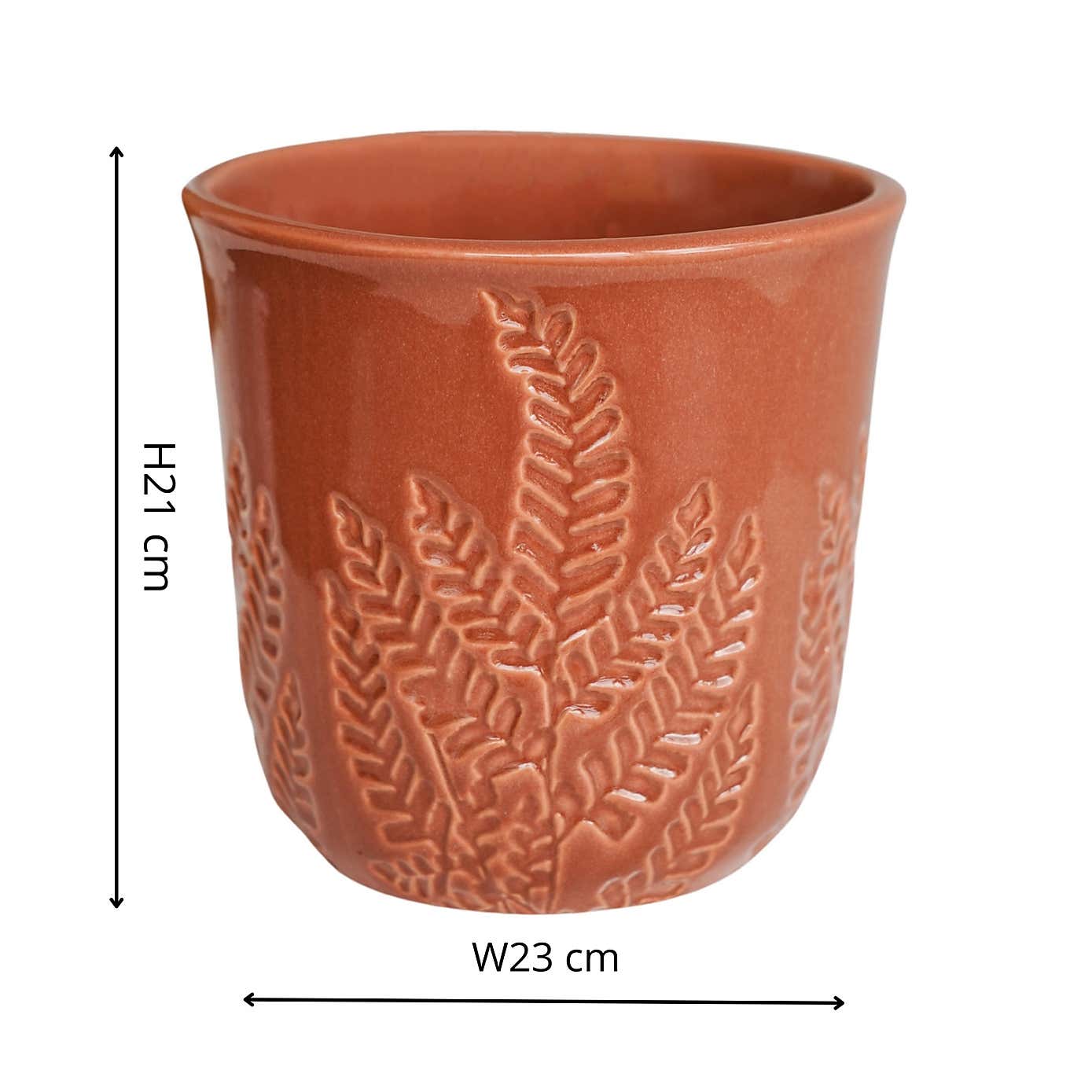 Kew Embossed Fern Planter