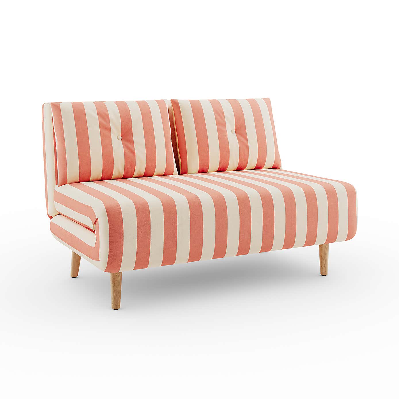 Phoebe Woven Stripe Small Double Sofa Bed