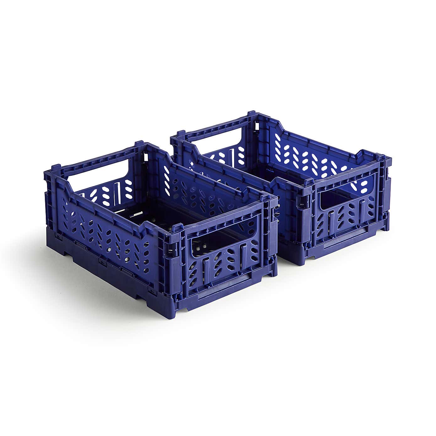 Pack of 2 Foldable Crates