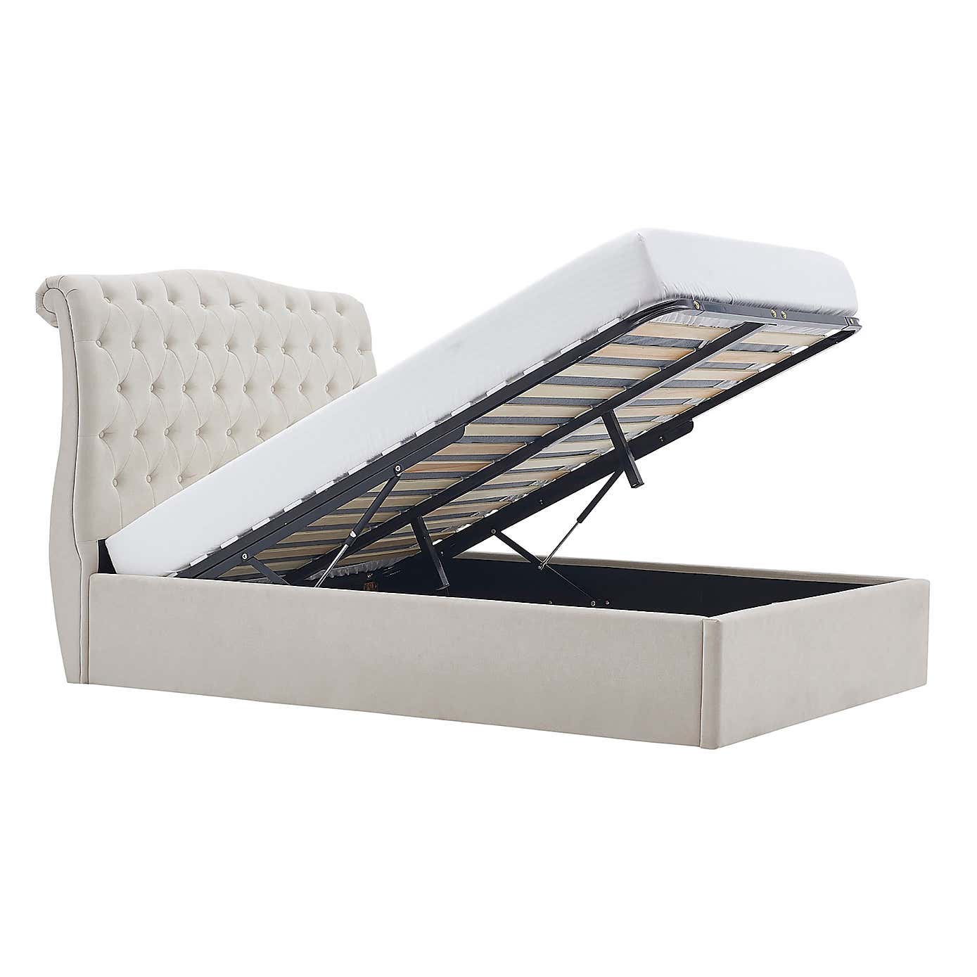 Rosa Storage Bed Charcoal