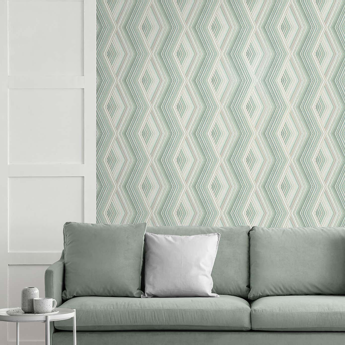 Aura Emerald Geometric Wallpaper